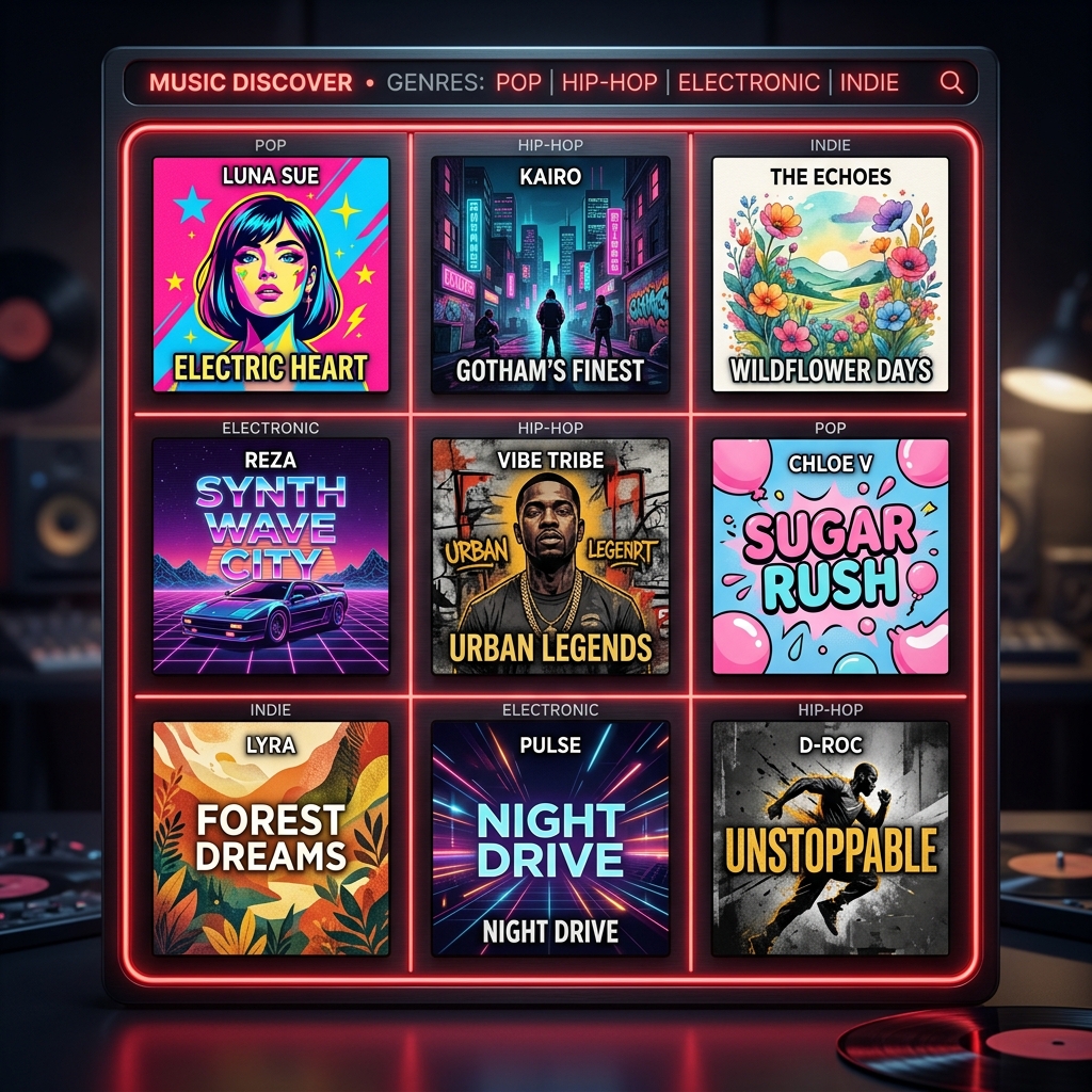 Spotify Playlist Curators Grid
